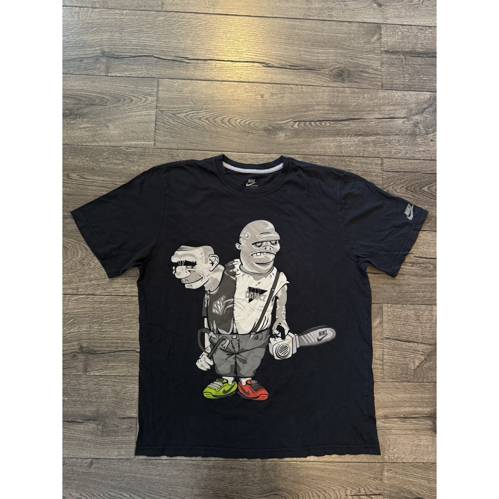Vintage Nike Shirt Adult XL Black Let's Dance Zombie Tee 90s Y2K - Picture 1 of 13
